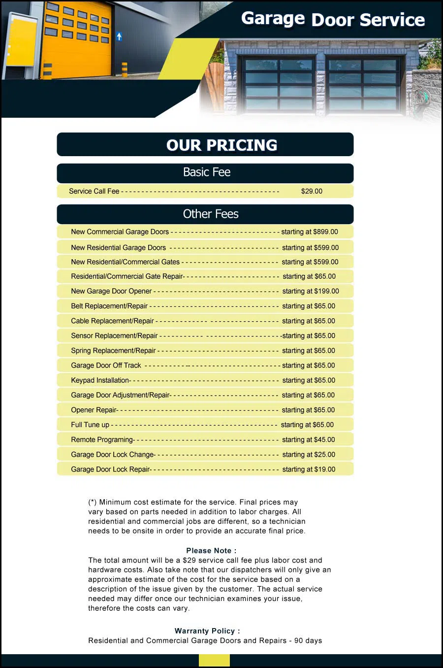 Garage Door And Opener Repairs Franklin, TN 615-467-5297